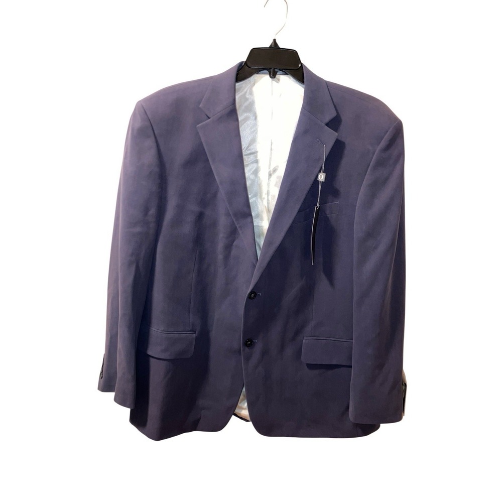 Oscar de la Renta Men's Blazer Silk Blue 48R NWT $250 Luxury Event Wedding